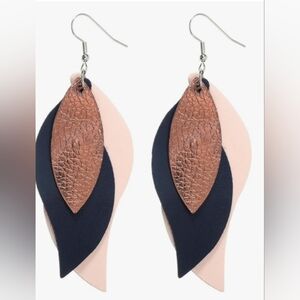 5/20 Elegant Multicolor Leaf Drop Earrings